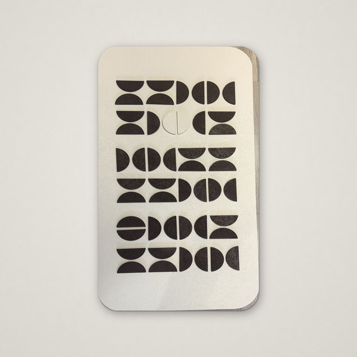 Bauhaus Totem relief wall art, Noir