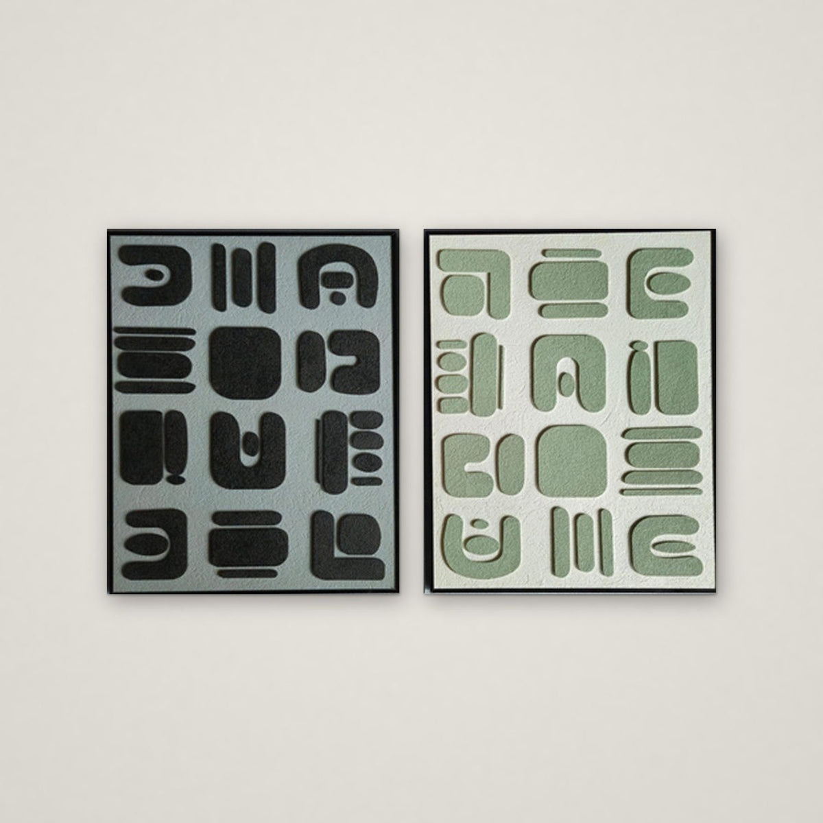 Glyph Panels relief wall art
