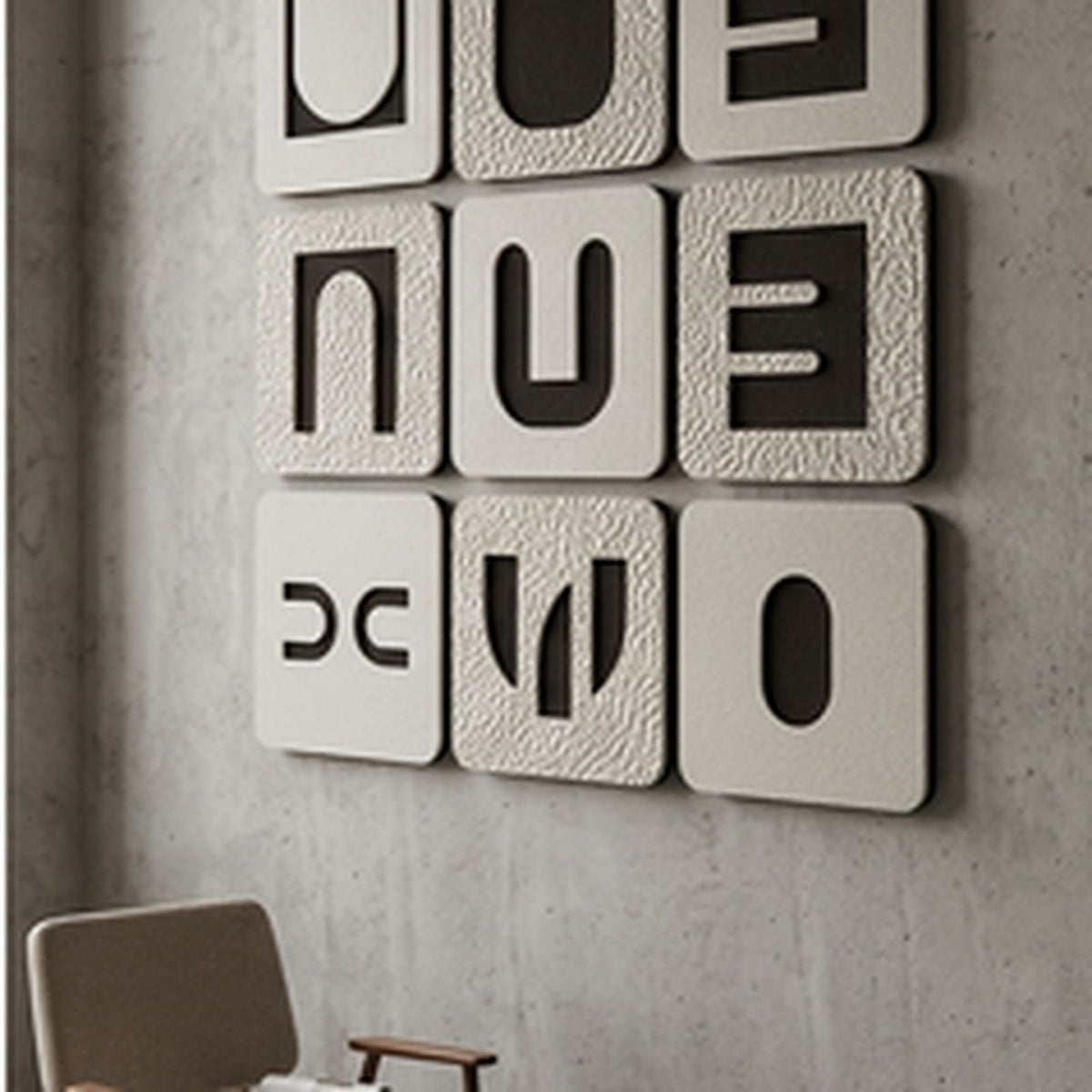 Glyph Tiles in a room