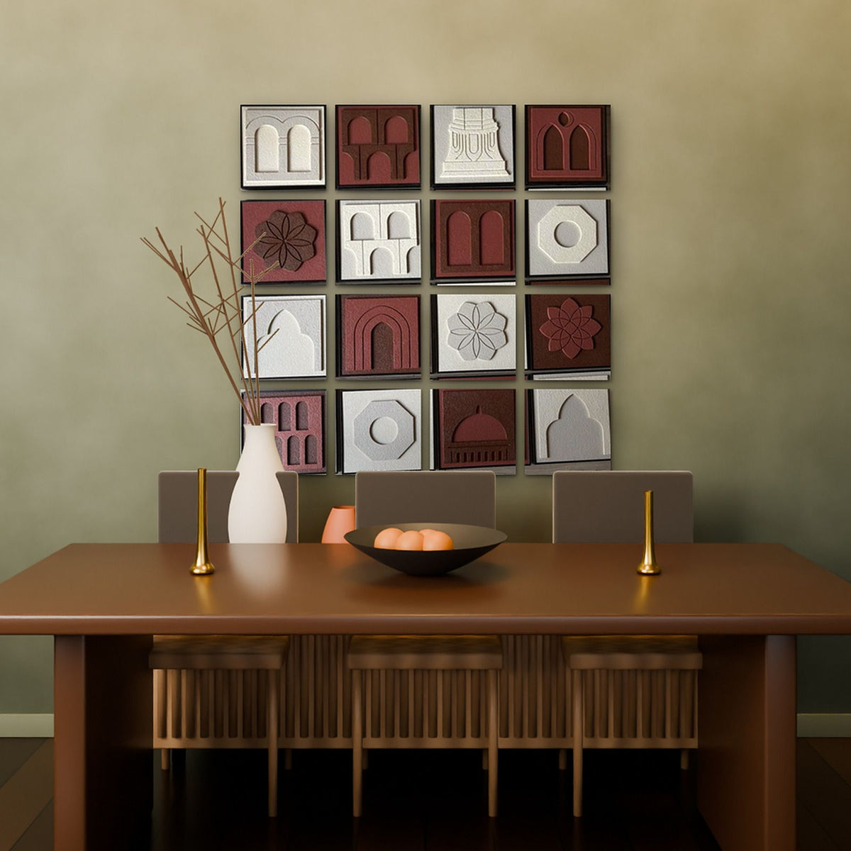 Heritage Tiles in a dining room