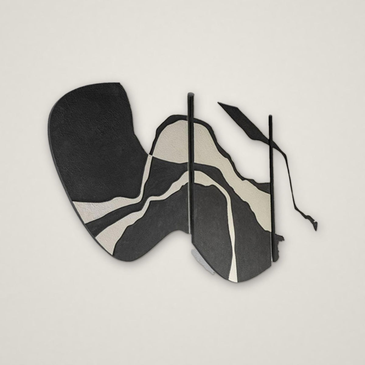 Ink Wave relief wall art