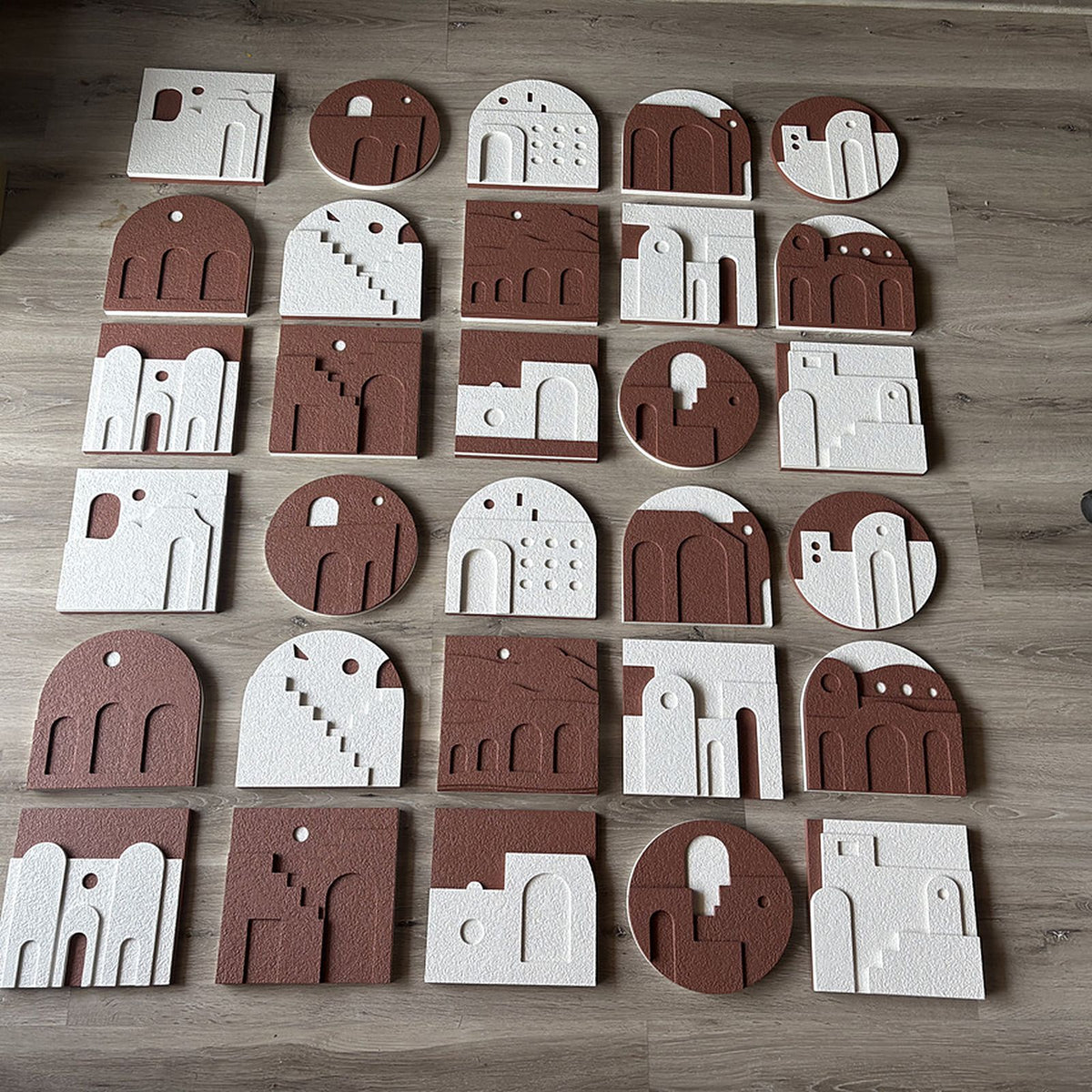 Oasis Arches relief wall art