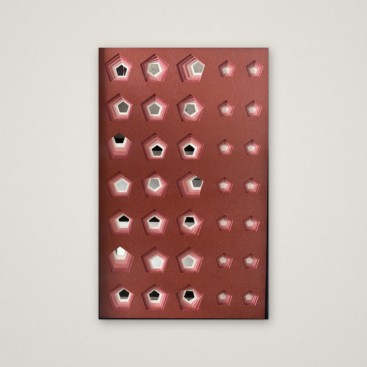 Perforation relief wall art