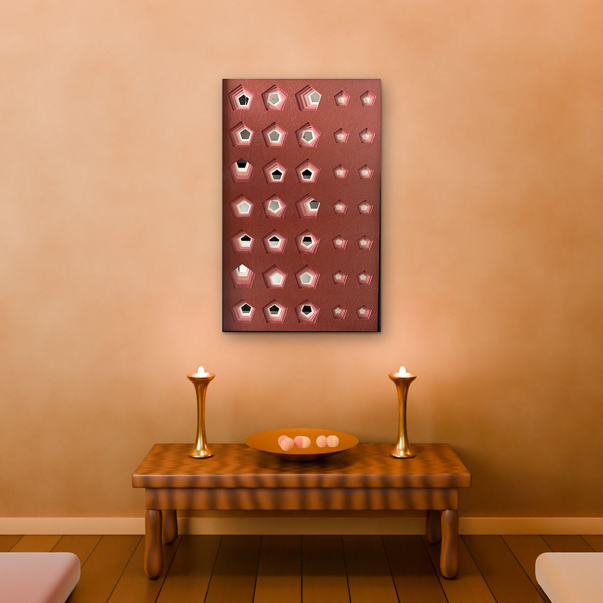Perforation in a pooja room