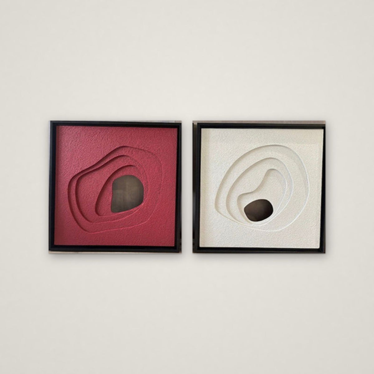 Rose Topography relief wall art