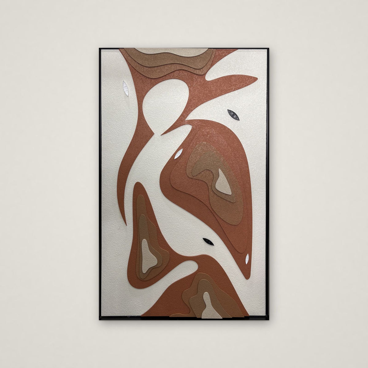 Terra Swirl relief wall art