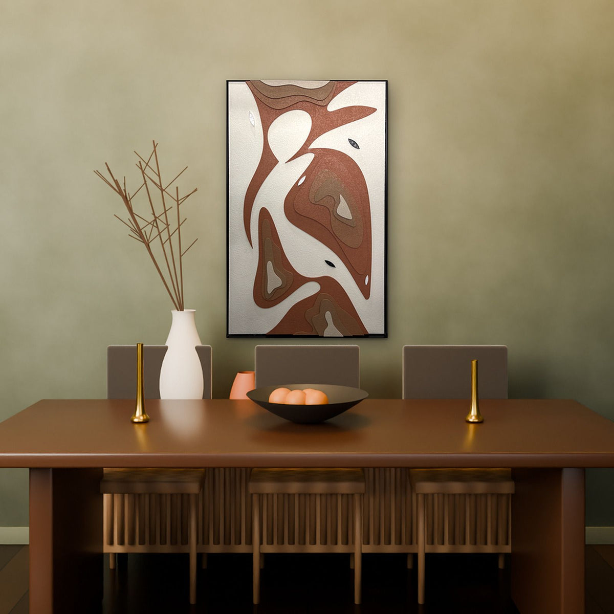 Terra Swirl in a dining room